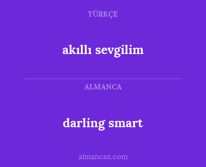 darling smart - akıllı sevgilim