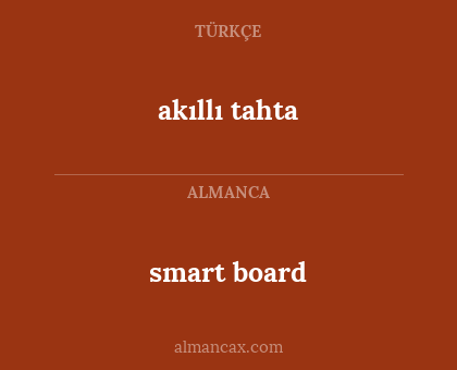 smart board - akıllı tahta