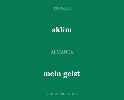 mein geist - aklim