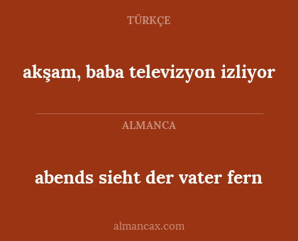 akşam, baba televizyon izliyor - abends sieht der vater fern