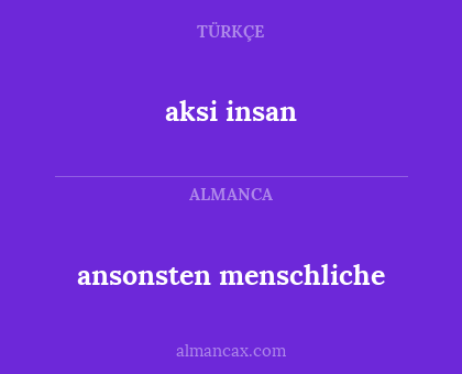 aksi insan - ansonsten menschliche