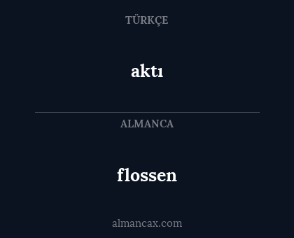 aktı - flossen