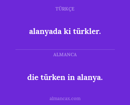 alanyada ki türkler. - die türken in alanya.