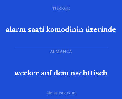 wecker auf dem nachttisch - alarm saati komodinin üzerinde