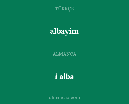 i alba - albayim