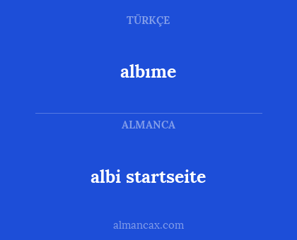 albıme - albi startseite