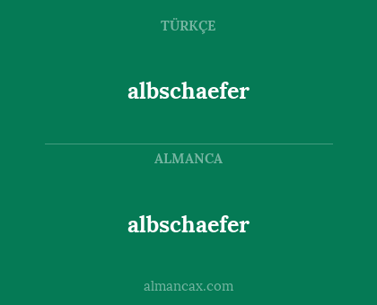 albschaefer - albschaefer