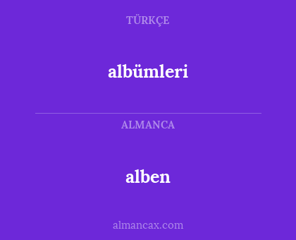 albümleri - alben