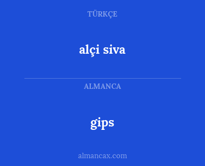 gips - alçi siva