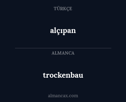 alçıpan - trockenbau
