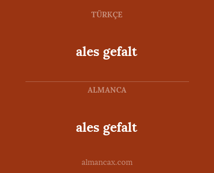 ales gefalt - ales gefalt