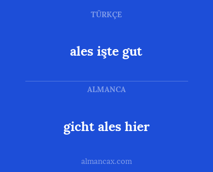 ales işte gut - gicht ales hier