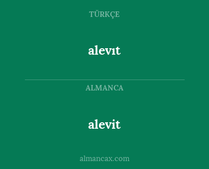 alevit - alevıt