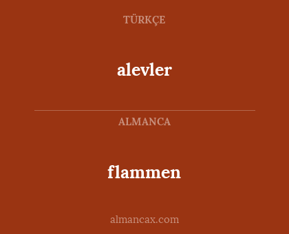 flammen - alevler