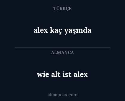 alex kaç yaşında - wie alt ist alex