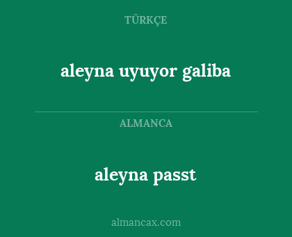 aleyna passt - aleyna uyuyor galiba