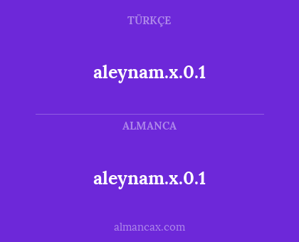 aleynam.x.0.1 - aleynam.x.0.1
