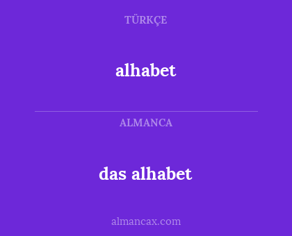 alhabet - das alhabet