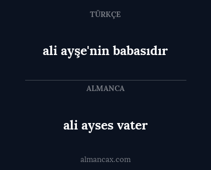 ali ayşe'nin babasıdır - ali ayses vater