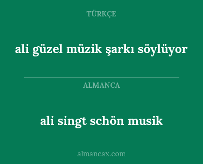 ali güzel müzik şarkı söylüyor - ali singt schön musik