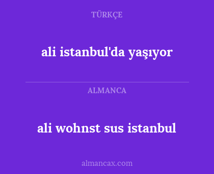 ali istanbul'da yaşıyor - ali wohnst sus istanbul