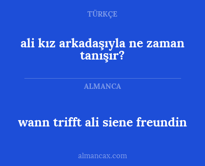 ali kız arkadaşıyla ne zaman tanışır? - wann trifft ali siene freundin