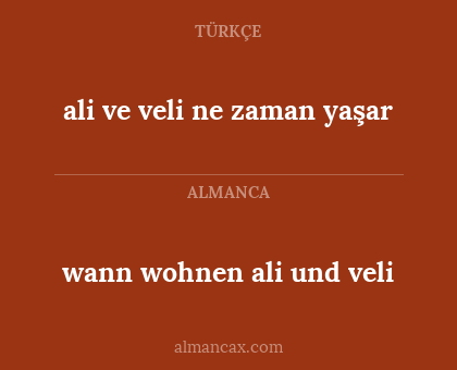 ali ve veli ne zaman yaşar - wann wohnen ali und veli