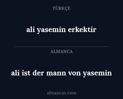 ali yasemin erkektir - ali ist der mann von yasemin