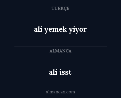 ali yemek yiyor - ali isst
