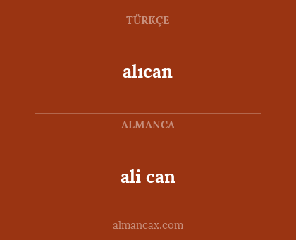 alıcan - ali can