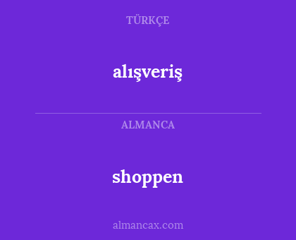 alışveriş - shoppen
