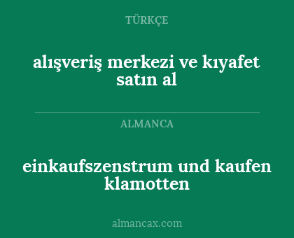 einkaufszenstrum und kaufen klamotten - alışveriş merkezi ve kıyafet satın al