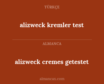 alizweck kremler test - alizweck cremes getestet