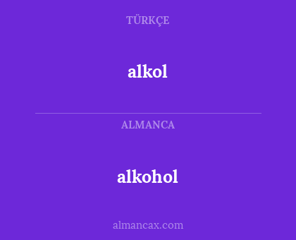 alkol - alkohol