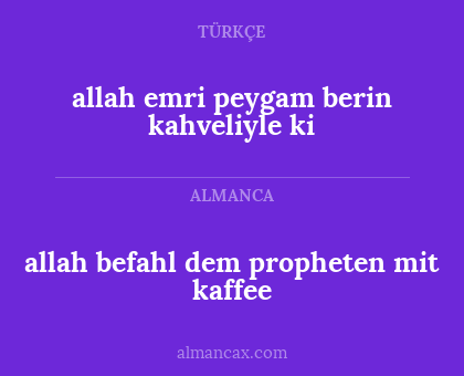 allah emri peygam berin kahveliyle ki - allah befahl dem propheten mit kaffee