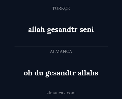 allah gesandtr seni - oh du gesandtr allahs