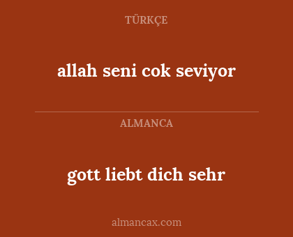 gott liebt dich sehr - allah seni cok seviyor