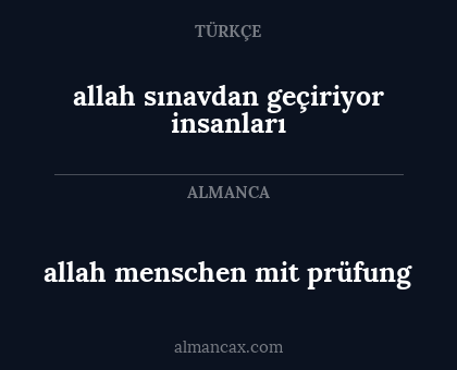 allah sınavdan geçiriyor insanları - allah menschen mit prüfung