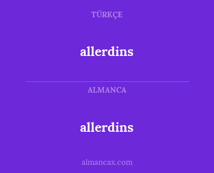 allerdins - allerdins