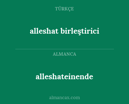 alleshateinende - alleshat birleştirici