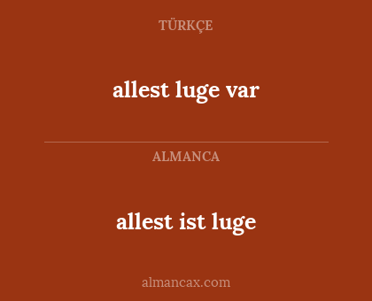 allest luge var - allest ist luge