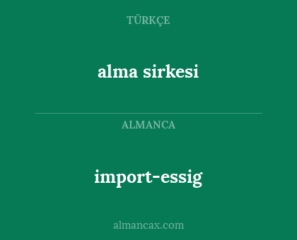 alma sirkesi - import-essig