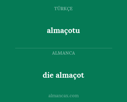 die almaçot - almaçotu