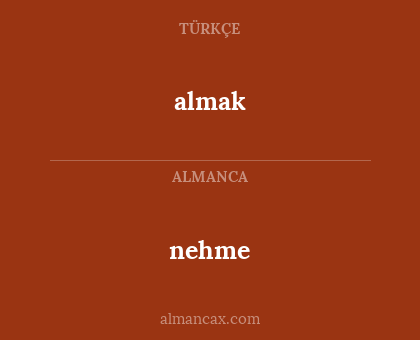 almak - nehme