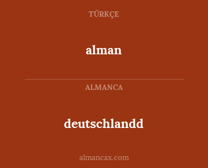 alman - deutschlandd