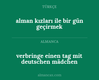 alman kızları ile bir gün geçirmek - verbringe einen tag mit deutschen mädchen