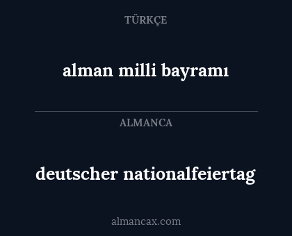 alman milli bayramı - deutscher nationalfeiertag