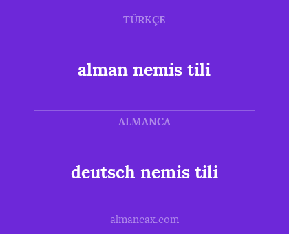 deutsch
nemis tili - alman nemis tili