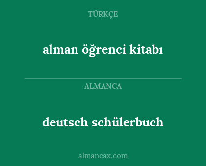 deutsch schülerbuch - alman öğrenci kitabı