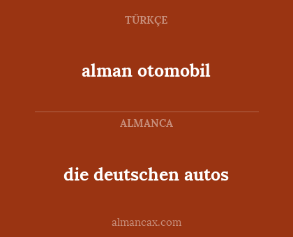 alman otomobil - die deutschen autos
